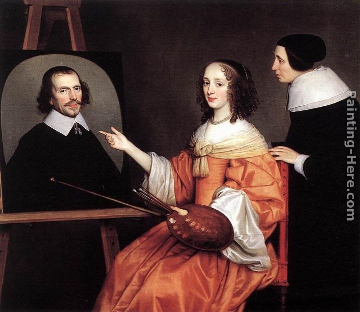 Gerrit van Honthorst Margareta Maria de Roodere and Her Parents